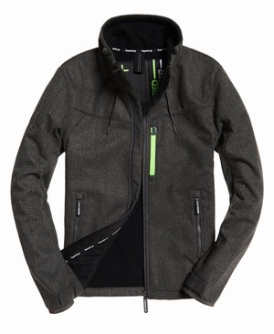 Superdry SD- Windtrekker Férfi Kabát Szürke/Fekete | HINJW0185